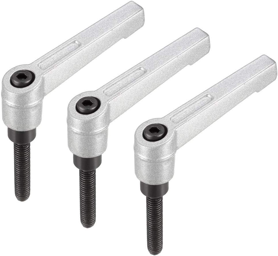 3pcs uxcell M6 x 30mm Adjustable Clamping Lever Handles with Quick Release Screw and Locking Lever