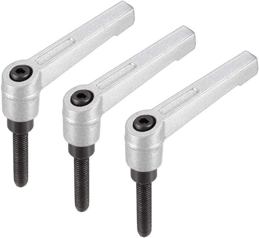 3pcs uxcell M6 x 30mm Adjustable Clamping Lever Handles with Quick Release Screw and Locking Lever
