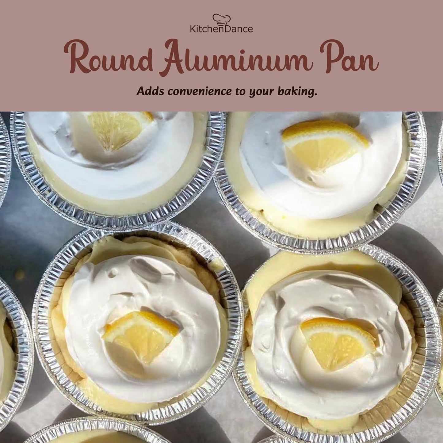 4 1/4" Round Disposable Aluminum Tart Pan - Freezer Safe Foil Pan for Cakes & Pies - Baking & Storing Food - Pack of 2000