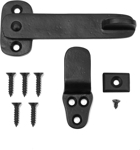 4" Black Flip Latch - Solid Brass Hardware by Iron Valley