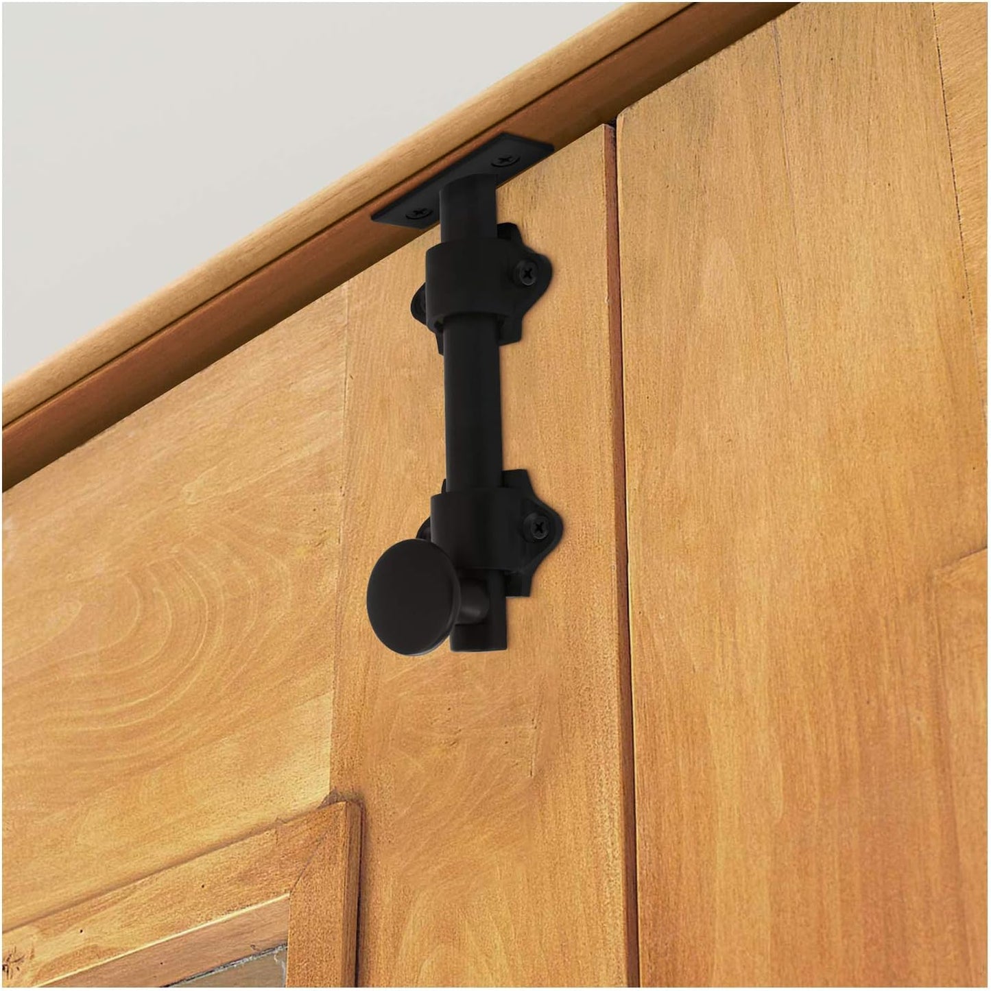 4" Black Heavy Duty Solid Brass Dutch Door Surface Bolt by Nuk3y