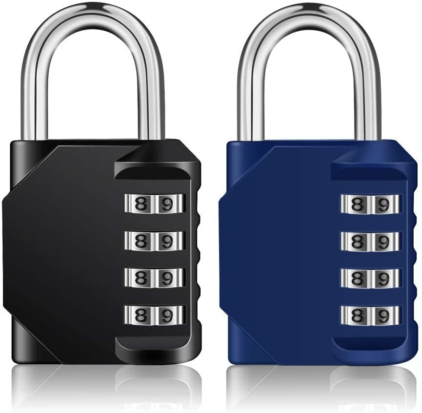 4 Digit Combination Lock for Outdoor Use - Gym, School, Fence, Toolbox, Gate - ZHEGE Padlock