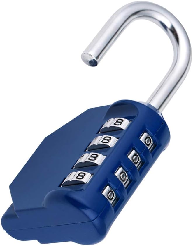 4 Digit Combination Locker Lock for Gym, School, Gates, and Doors - Outdoor Key Lock Box for Wall or Door Knob