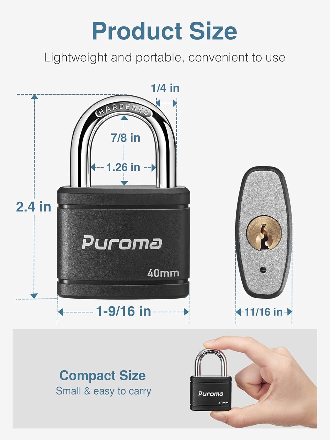 4 Digit Combination Locks & Keyed Padlocks Set for School Gym Locker, Outdoor Gate, Fence, Cabinet - Heavy-Duty Waterproof Design