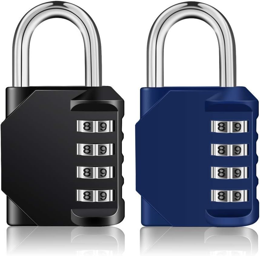4 Digit Outdoor Combination Padlock for Gym, School, Gates, Doors, Hasps and Storage by ZHEGE
