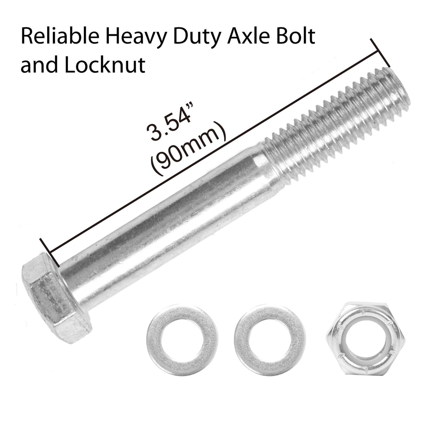 4" Heavy Duty V-Groove Wheel with Dual Bearing Bracket for Sliding Gates up to 3000lbs - Bolted External Mount, Solid Steel, Inverted V-Shape Track - No Welding Needed