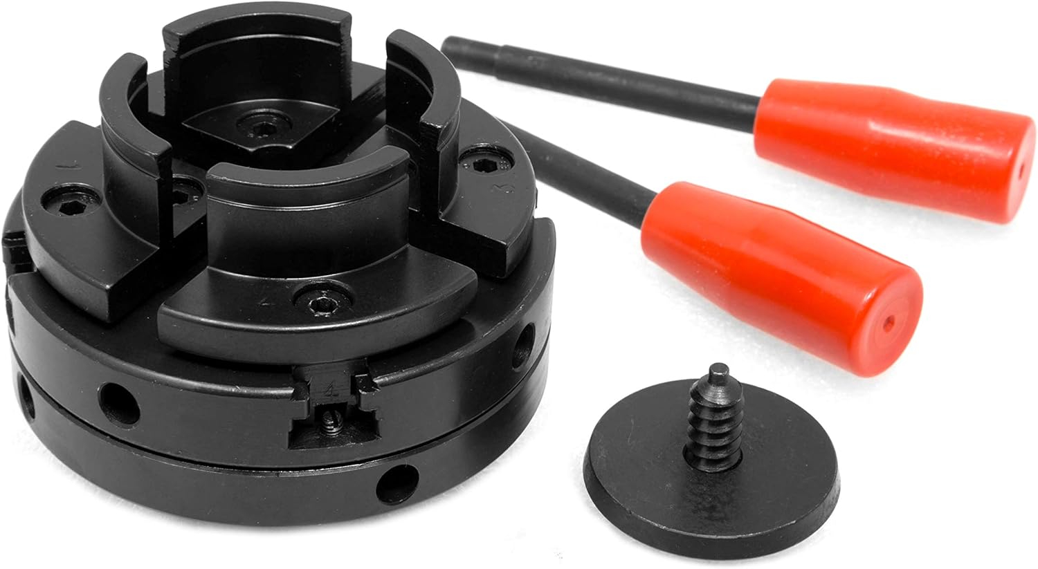 4-Inch 4-Jaw Self-Centering Chuck Set for WEN LA4444 Lathe with 1-Inch x 8TPI Thread