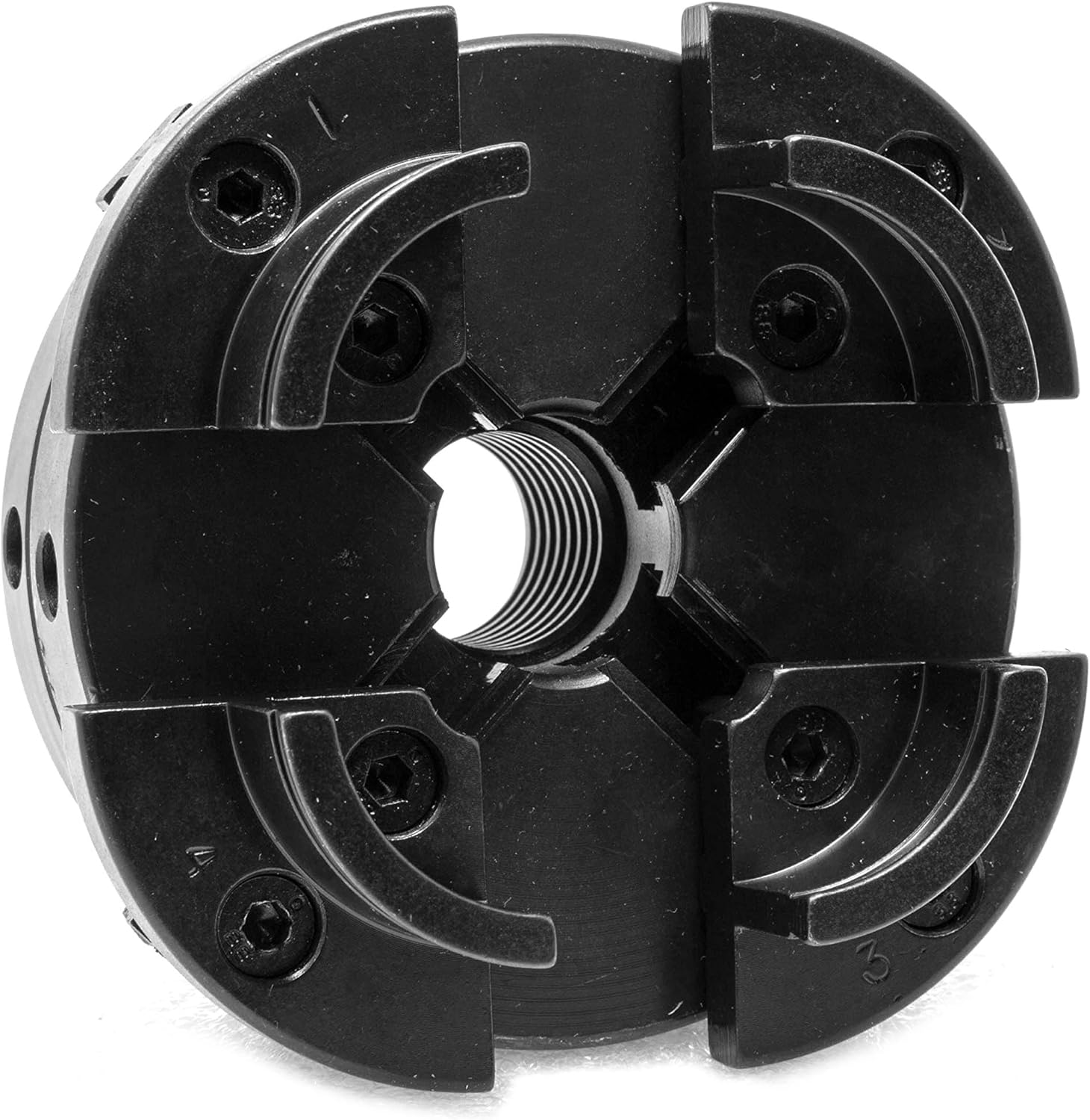 4-Inch 4-Jaw Self-Centering Chuck Set for WEN LA4444 Lathe with 1-Inch x 8TPI Thread