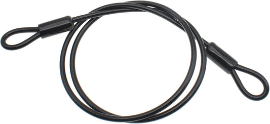 4 Pack 20" Braided Stainless Steel Vinyl Coated Safety Wire Rope for Luggage Locks - Heavy Duty Security Cable with Double Looped Ends