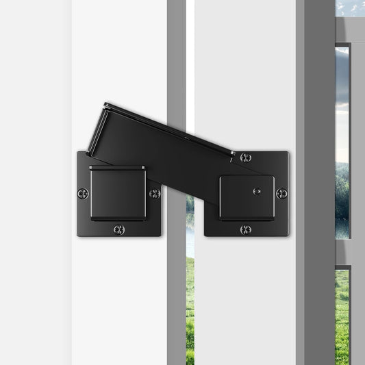 4 Pack Adjustable Carbon Steel Flip Gate Latch Lock for Vinyl Gates, Sliding Doors, Wooden Fence, Barn Door, Shed, Garage, Yard - Includes Padlock