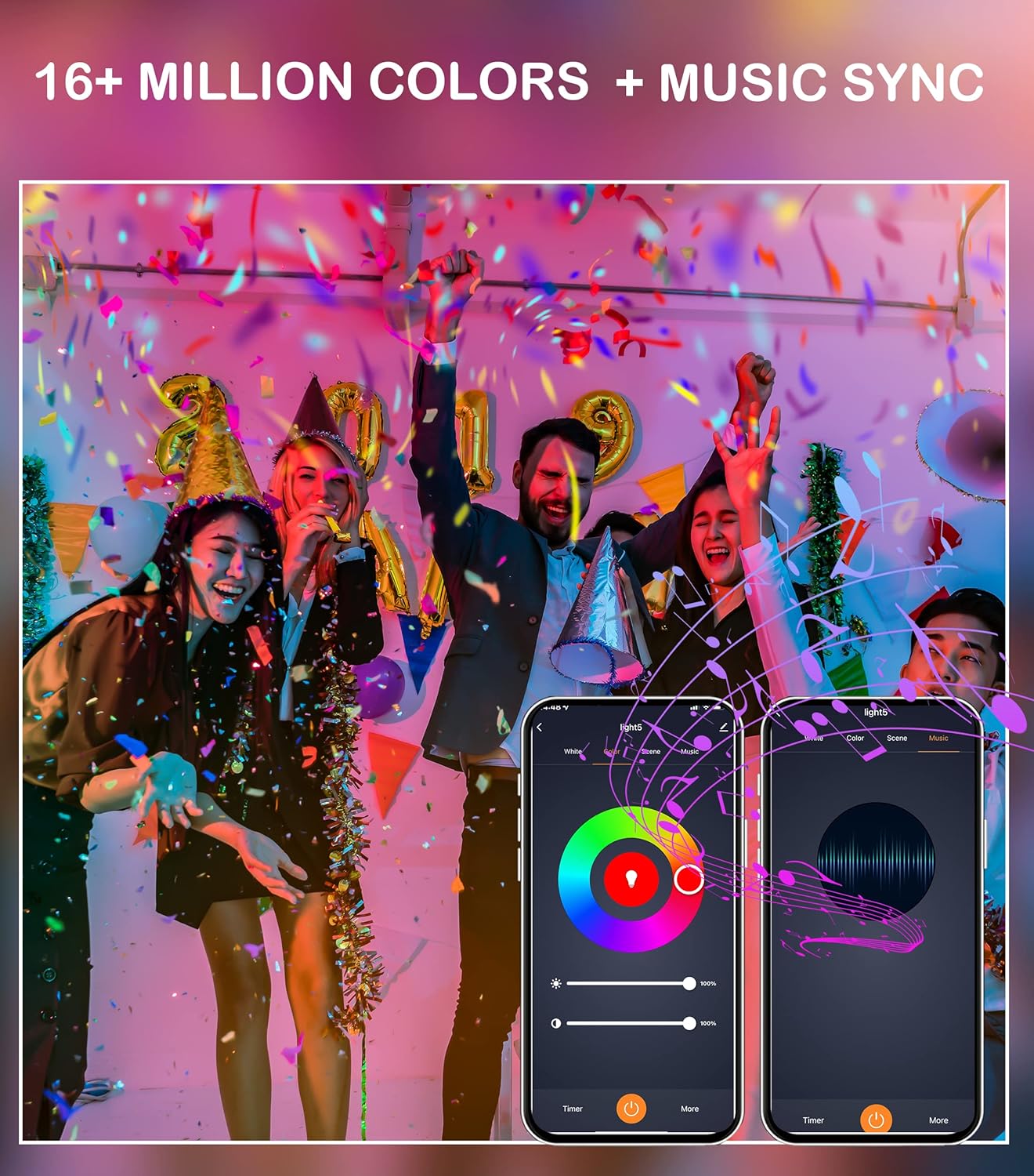 4 Pack Cloudy Bay 6" Smart WiFi LED Recessed Lights, RGBCW Color Changing, Alexa & Home Assistant Compatible, No Hub, 15W 2700K-6500K, CRI90+, Wet Location