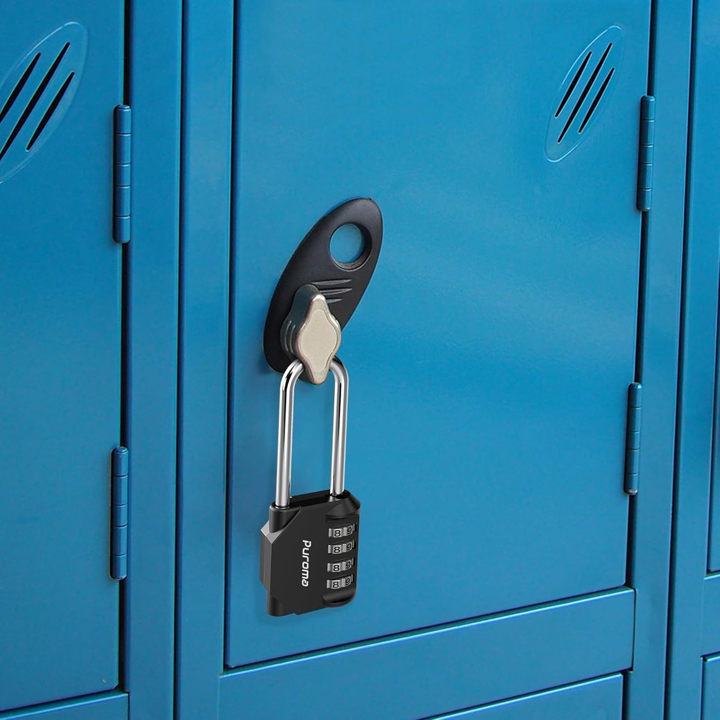 4-Pack Heavy-Duty Combination and Keyed Padlocks for Toolbox, Gate, Locker - 2.6" and 2" Shackle Lengths, 4 Keys Alike - Indoor/Outdoor Security