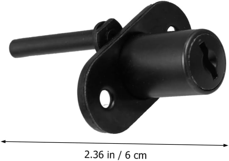 4-Pack Household Cabinet Door Locks, Central Lock Drawer Locks, File Cabinet Pad Locks - Cold Rolled Steel Bolt Locks for Cabinets, Desks, and Sheds