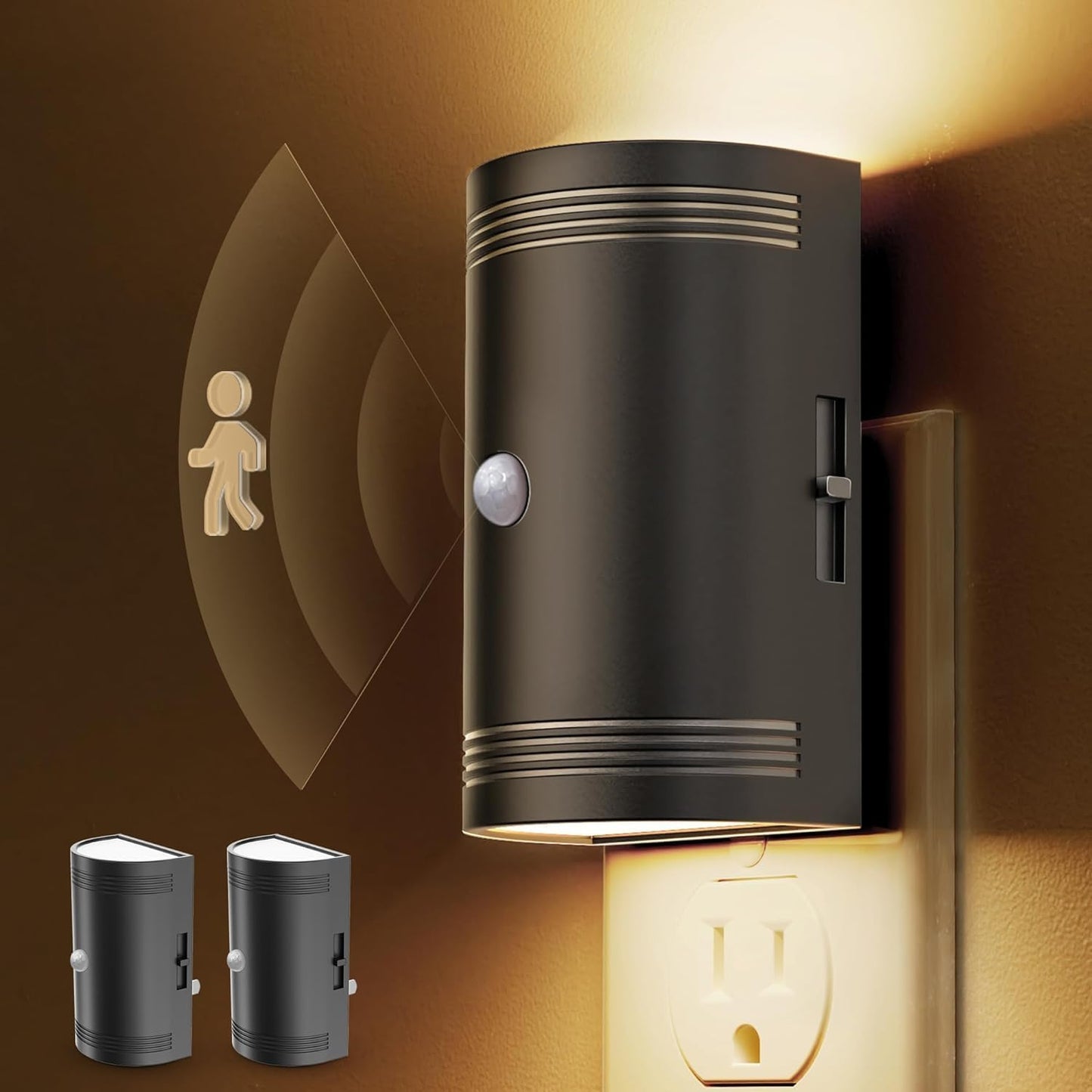 4-Pack L LOHAS LED Motion Sensor Night Lights for Wall Plug