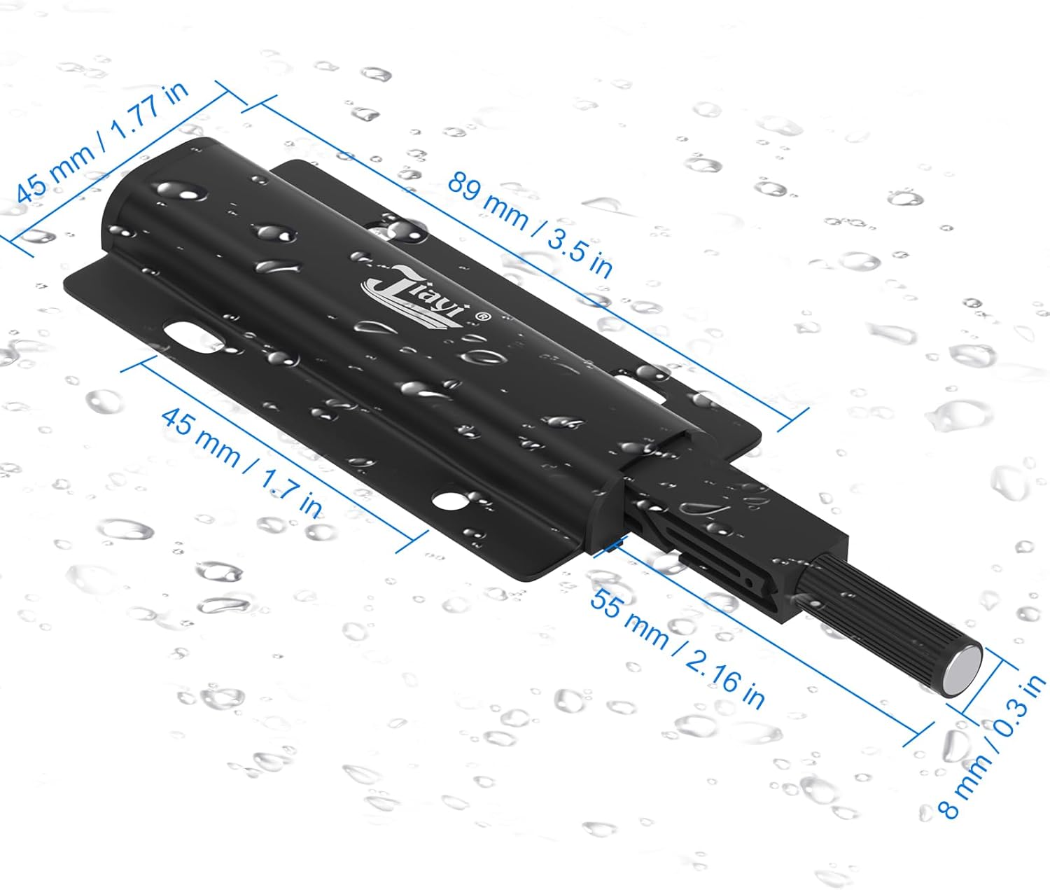 4 Pack Magnetic Push Latches for Cabinet Doors - Jiayi Touch Release Kitchen Door Closure Hardware, Black - WildKart