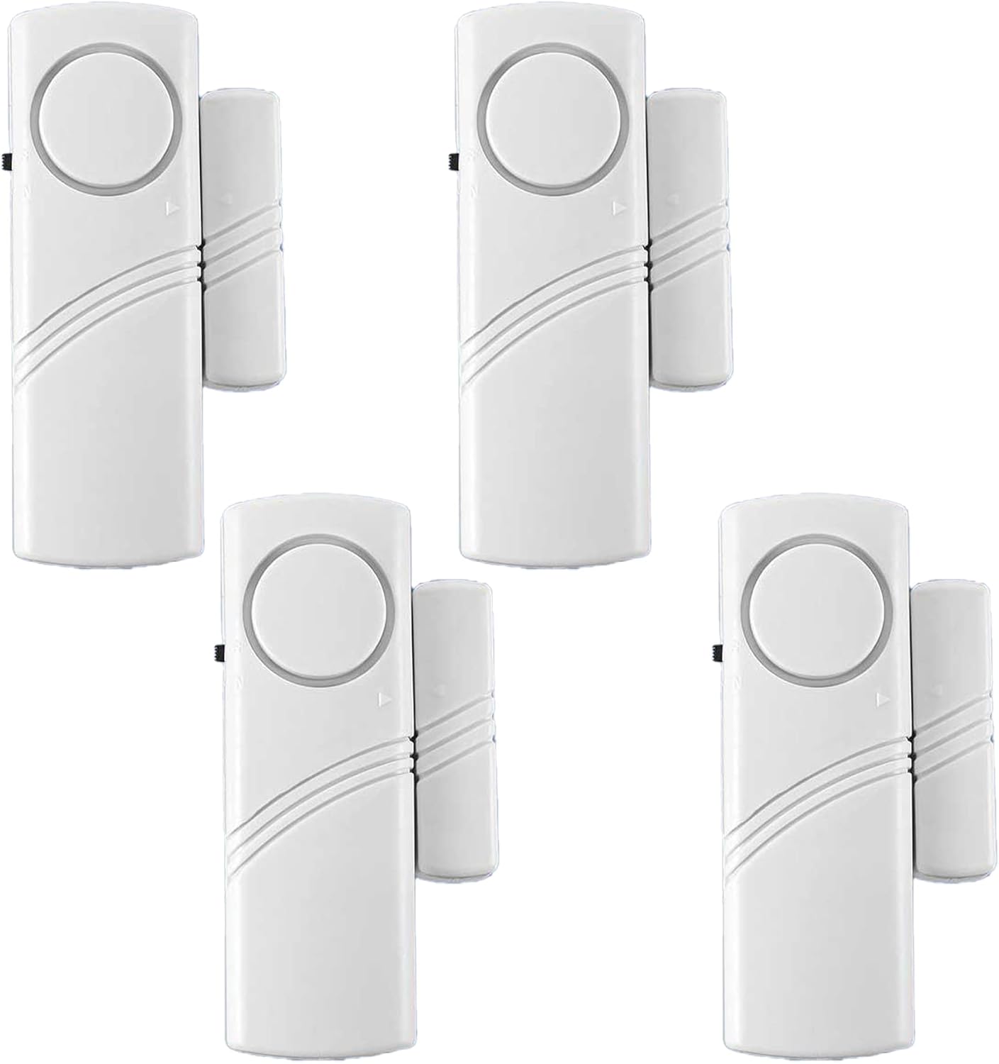 4 Pack PCTC Window and Door Alarms for Home Security - DIY Protection for Kids Safety, Burglar Alert System for Home or Office