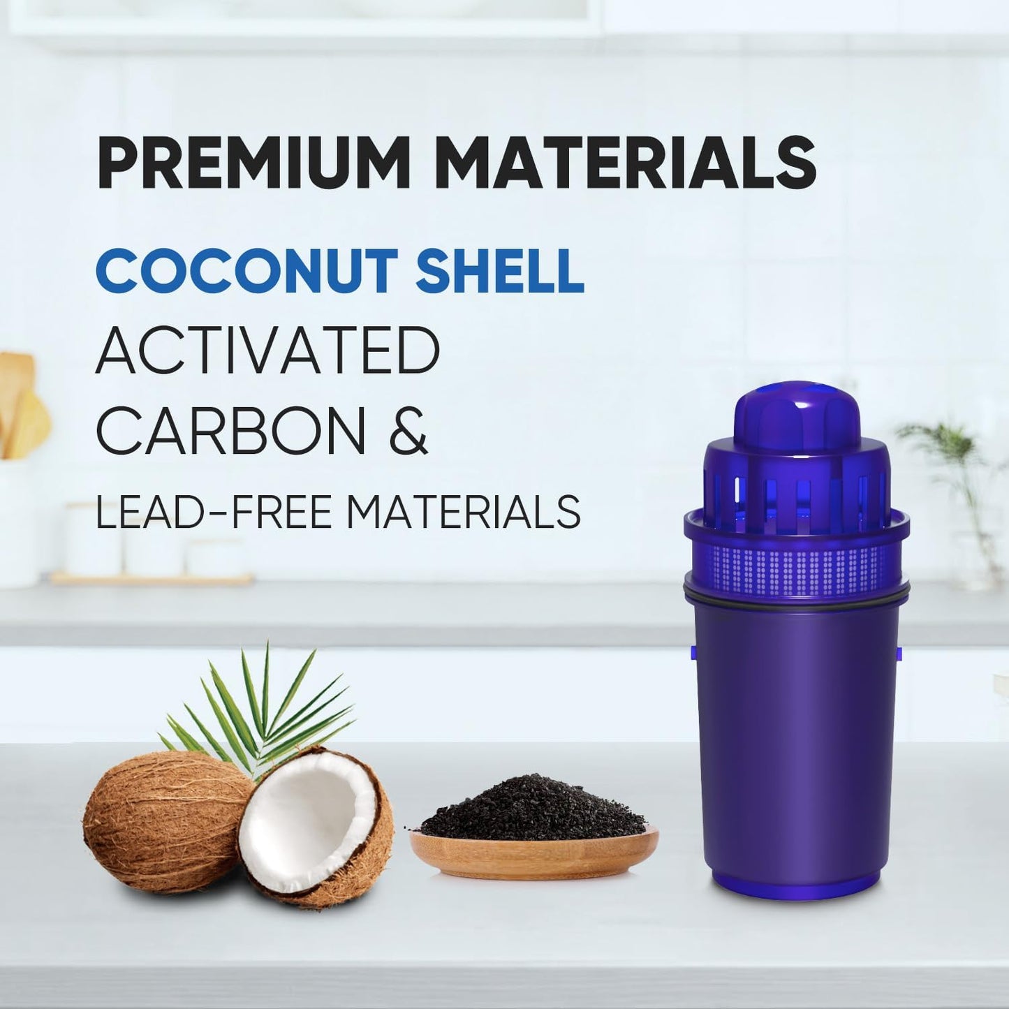 4-Pack PUREPLUS JFC900Z Water Filter Replacement for Pur Pitchers & Dispensers - Compatible with PPF900Z, PPF951K, PPT700W, CR-1100C, DS-1800Z, CR-6000C, PPT711W, PPT711, PPT710W, PPT111W, PPT111R