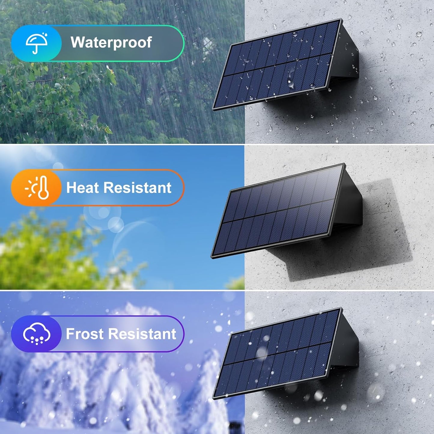 4 Pack Solar Powered Fence Lights Outdoor RGB Decorative Waterproof LED Wall Mount Lamps for Porch, Deck, Patio, Yard - High Brightness Illumination with 4 Lenses