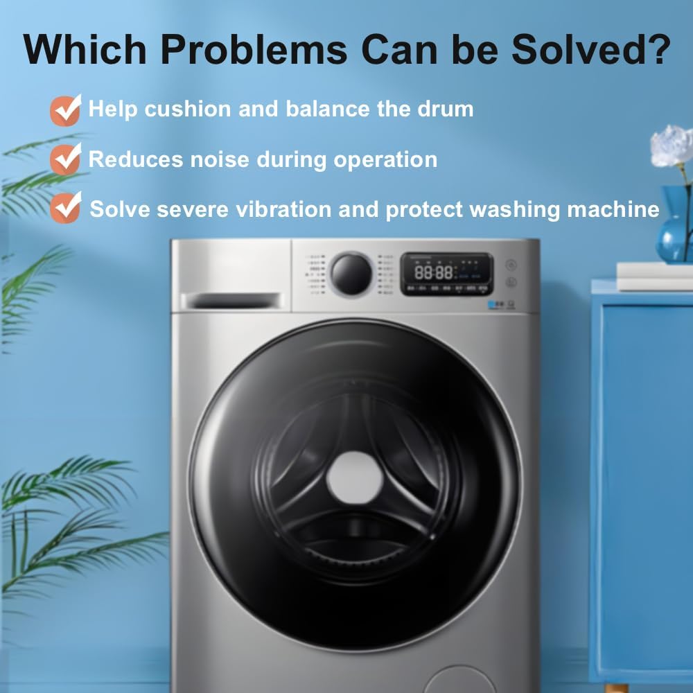 4 Pcs Washer Shock Absorbers Compatible with Maytag Whirlpool Sears - Replaces W10261492, W10312625, W10163171, W10159465 - WISLULU W11415987 W11316766 AP6016018 AP6871890 PS11749301