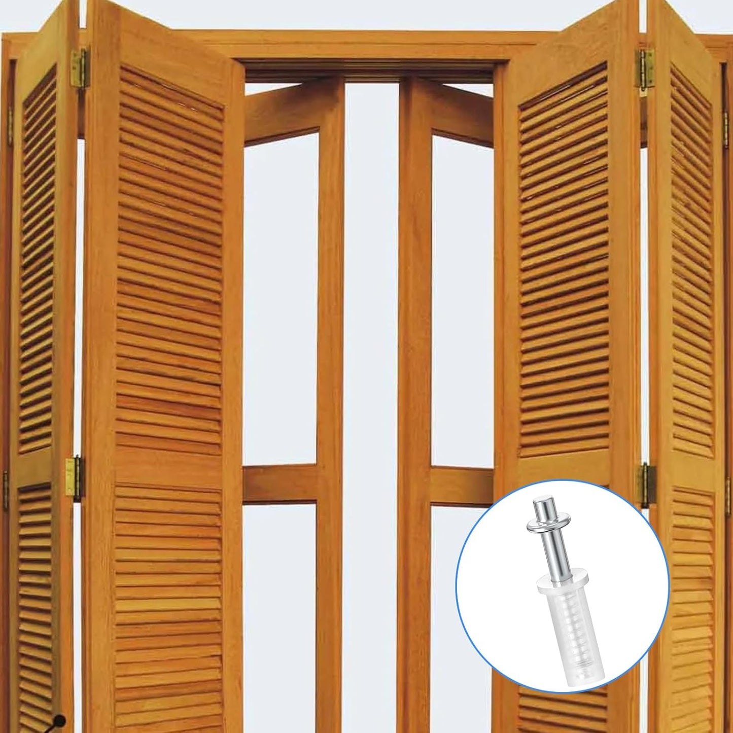 4-Piece Bifold Door Hardware & Folding Door Repair Kit - Pocket Door, Accordion Door, Barn Door - Maintenance Tool Kit - WildKart