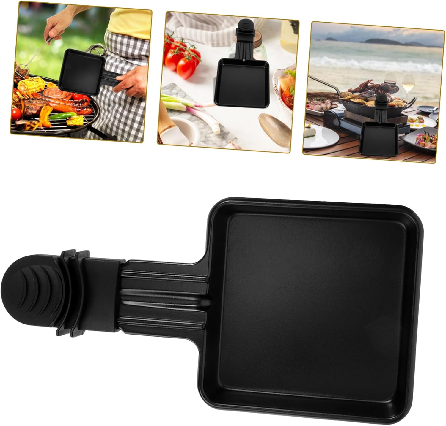 4-Piece Electric Oven Grill Pan Set for Baking, Frying, and Barbecue - Square Cheese Pan, Frying Plate, and Miniature Barbecue Plate - Kitchen Supplies