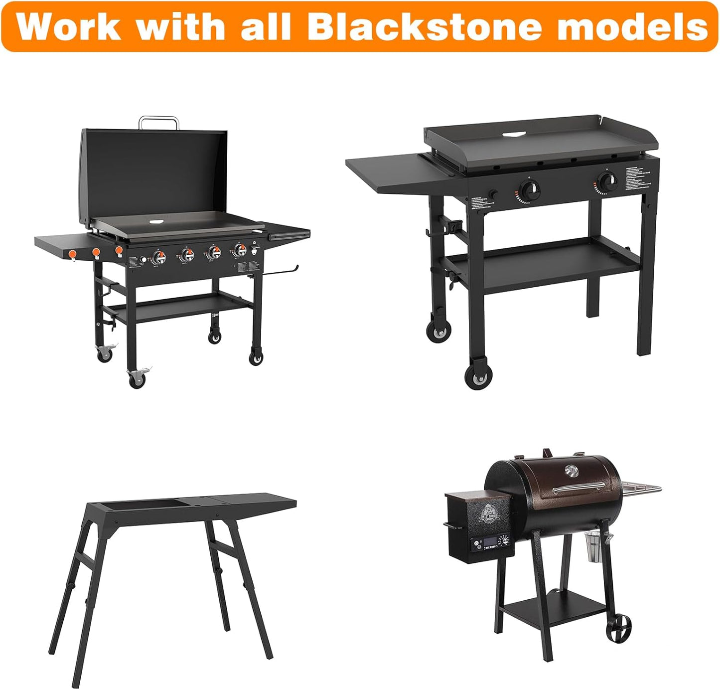 4 Piece Griddle Leveling Shims Kit for Blackstone Grills - Essential Accessories for Blackstone Griddle Stands