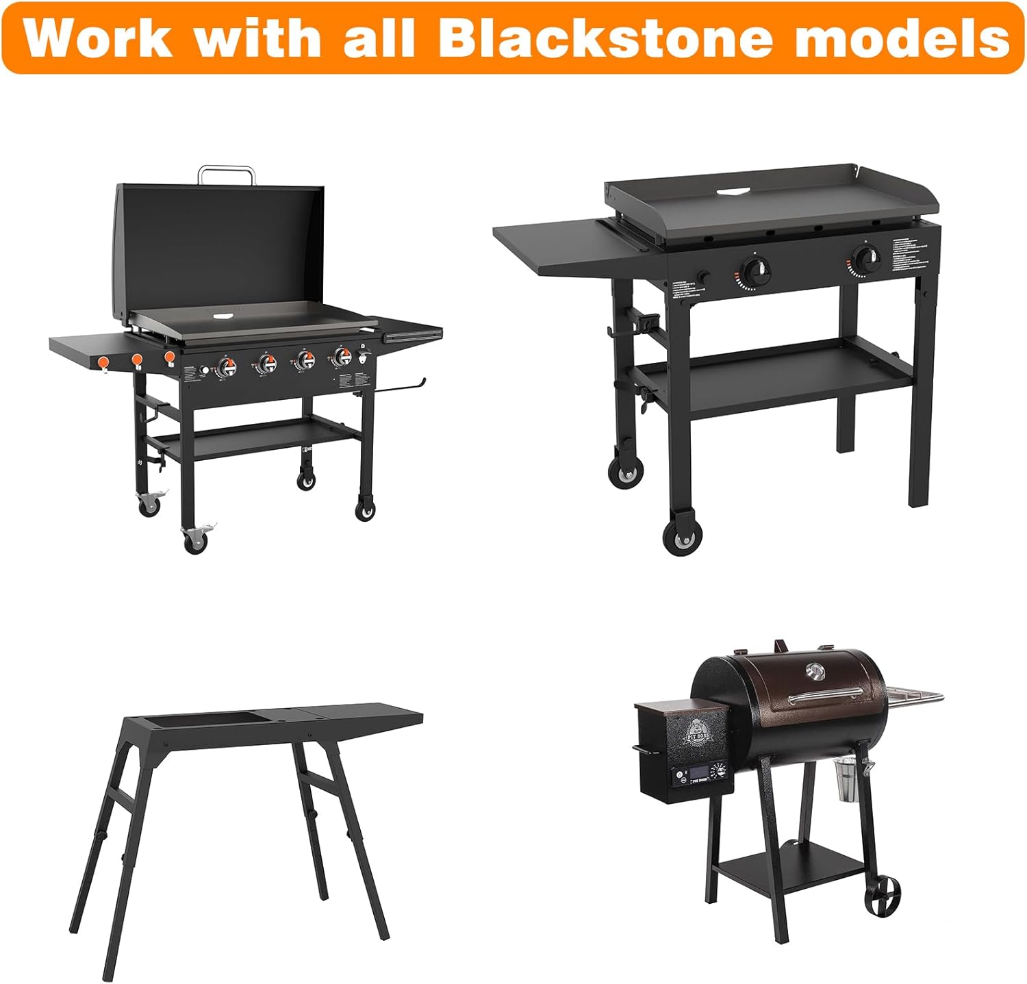 4 Piece Griddle Leveling Shims Kit for Blackstone Grills - Essential Accessories for Blackstone Griddle Stands