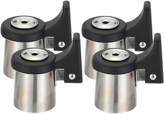 4-Piece Stainless Steel Tea Kettle Whistle Nozzle Alarm System - Stovetop Water Boiler Supplies