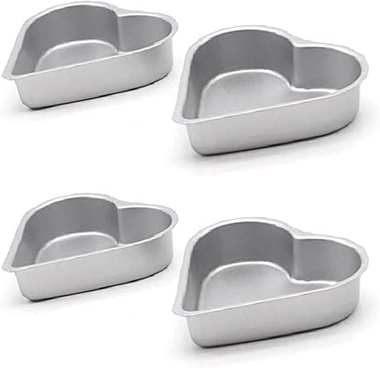 4-Piece Thymart Mini Tart Pan Set with Non-Stick Bottom for Baking in Oven and Instant Pot