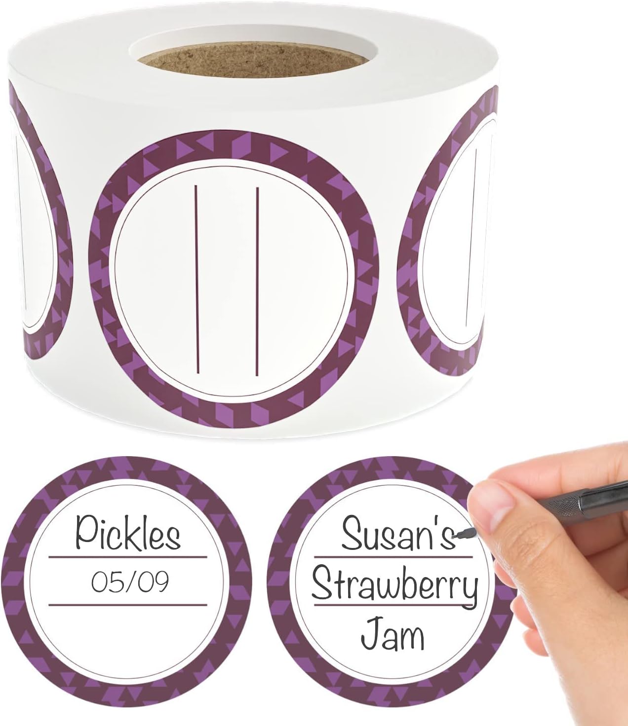 400 Pack Dissolvable Canning Labels for Jars - Removable 2" Mason Jar Labels - Dissolvable Food Labels for Containers - Homemade Canning Stickers