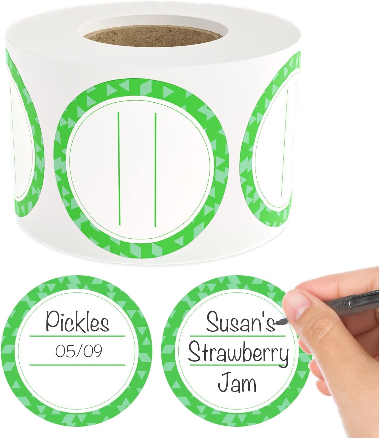 400 Pack Dissolvable Canning Labels for Jars - Removable 2" Mason Jar Labels - Dissolvable Food Labels for Containers - Homemade Canning Stickers