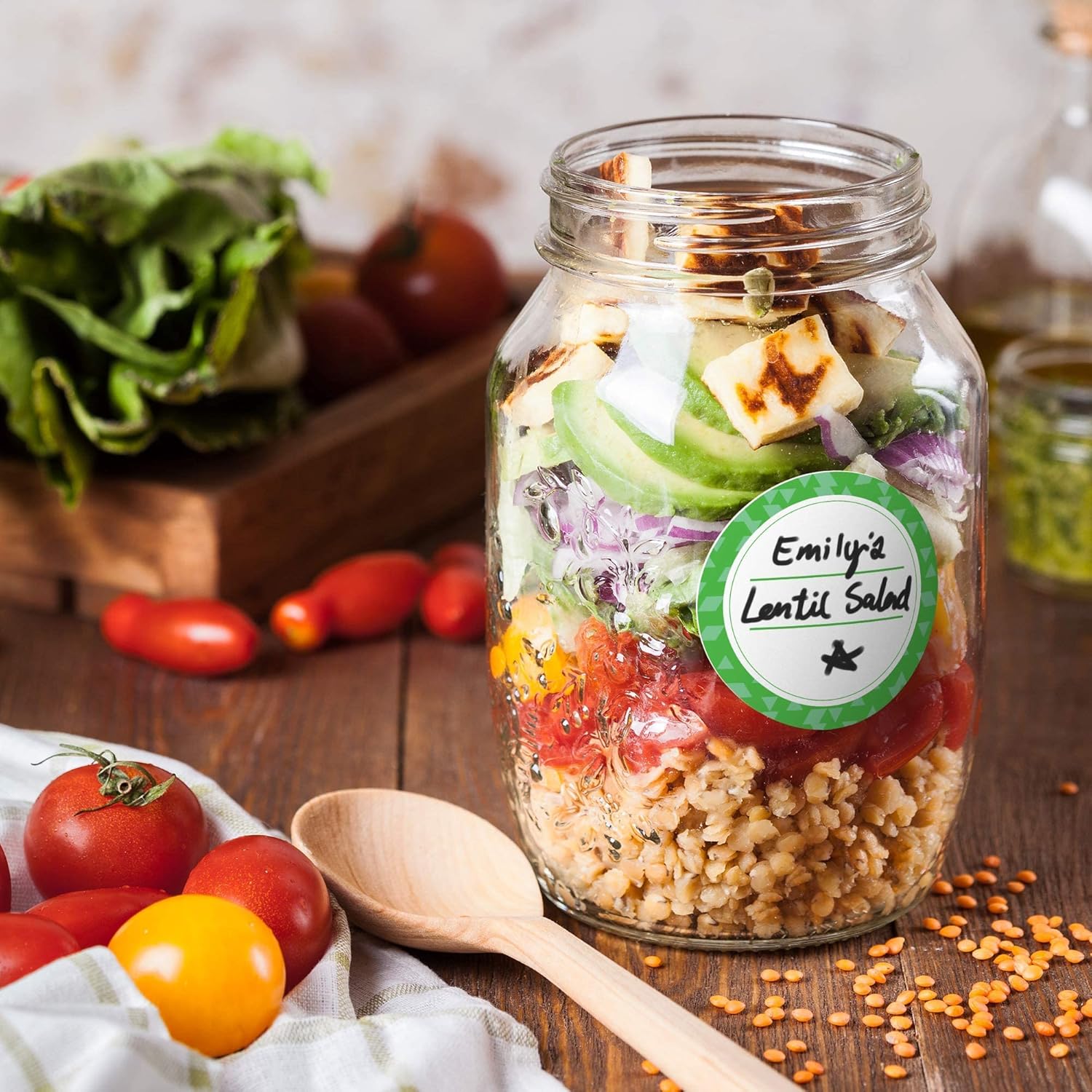 400 Pack Dissolvable Canning Labels for Jars - Removable 2" Mason Jar Labels - Dissolvable Food Labels for Containers - Homemade Canning Stickers