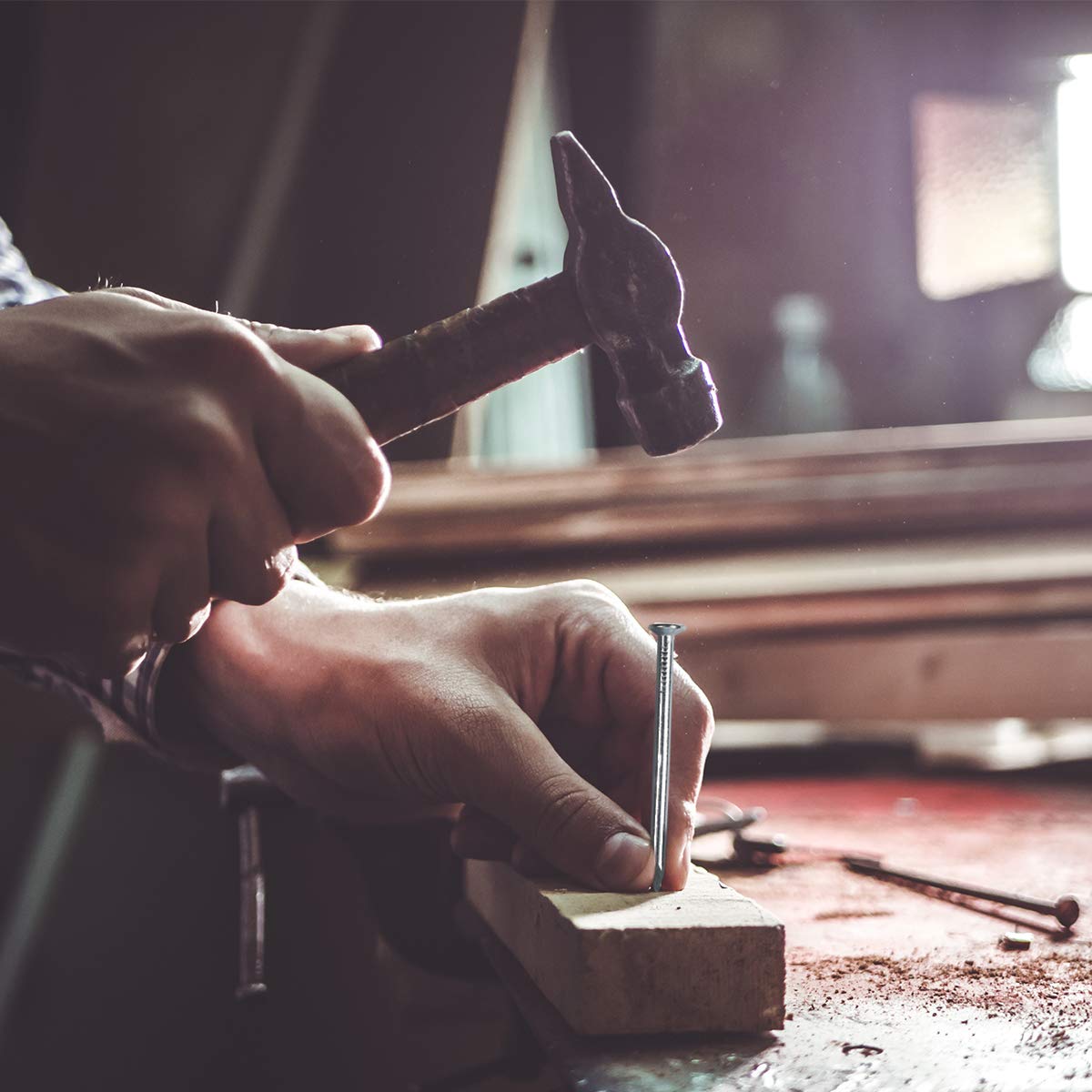 400pcs Picture Hanging Galvanized Nails Assortment Kit - Small Finish Nails for Wood & Wall - 7 Size Variety Pack - WildKart