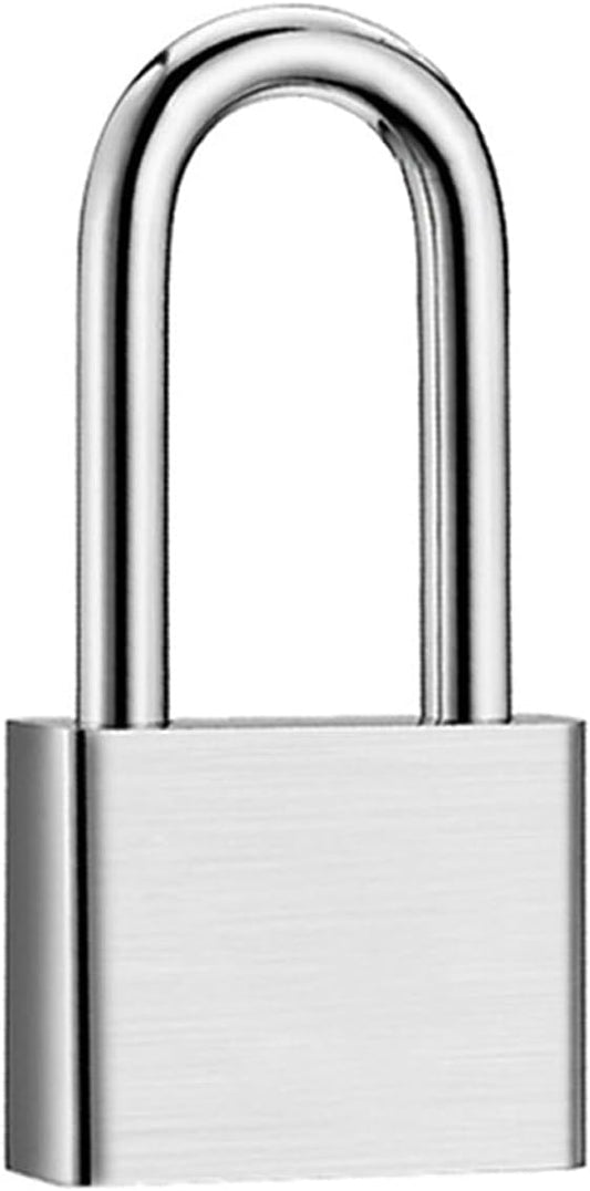 40mm x 84mm Long Shackle Helonge Padlock with Key for Home, Office, and Travel Security - WildKart