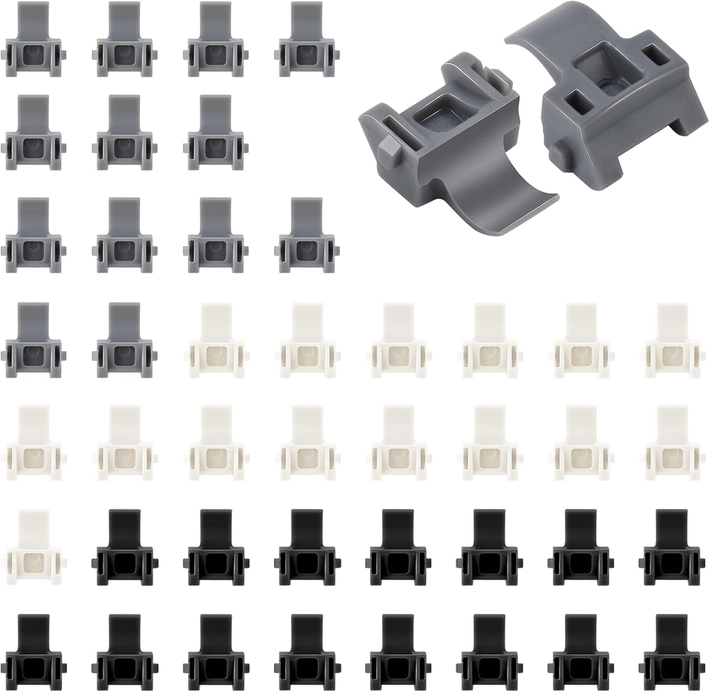 45pcs TEIORD Door Hinge Shims for Blum 38C315B3, 86 Degree Angle Restriction Clips for American Kitchen Cabinets