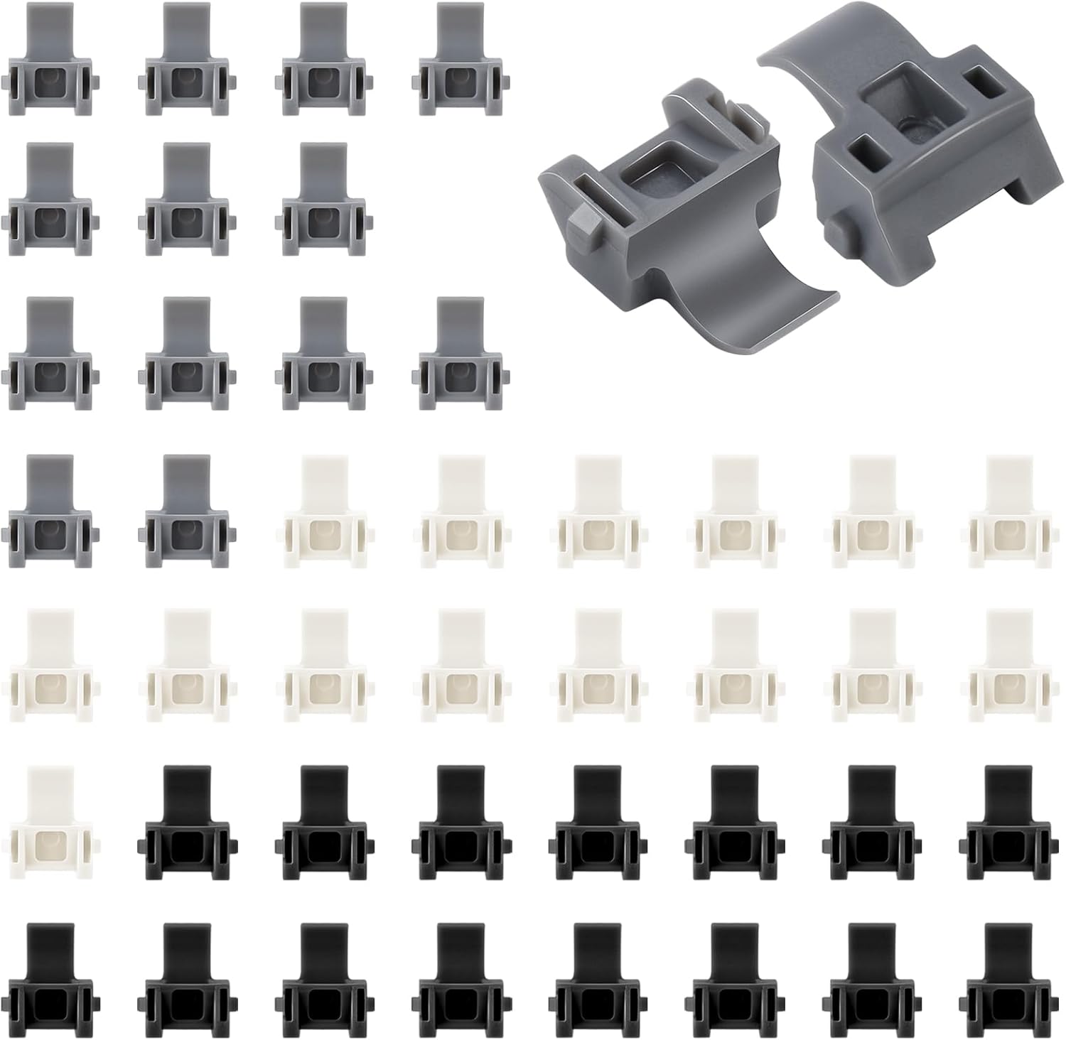 45pcs TEIORD Door Hinge Shims for Blum 38C315B3, 86 Degree Angle Restriction Clips for American Kitchen Cabinets