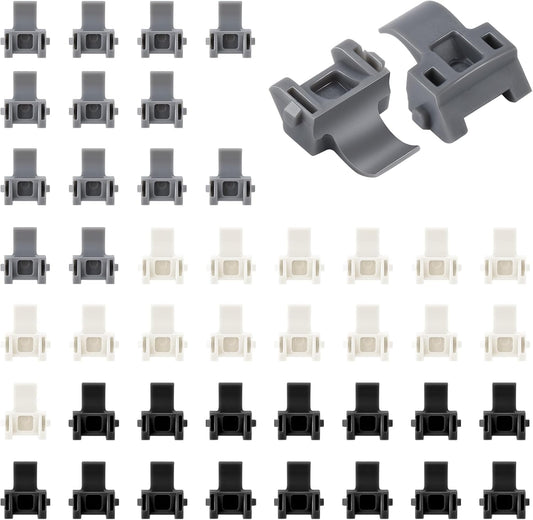 45pcs TEIORD Door Hinge Shims for Blum 38C315B3, 86 Degree Angle Restriction Clips for American Kitchen Cabinets