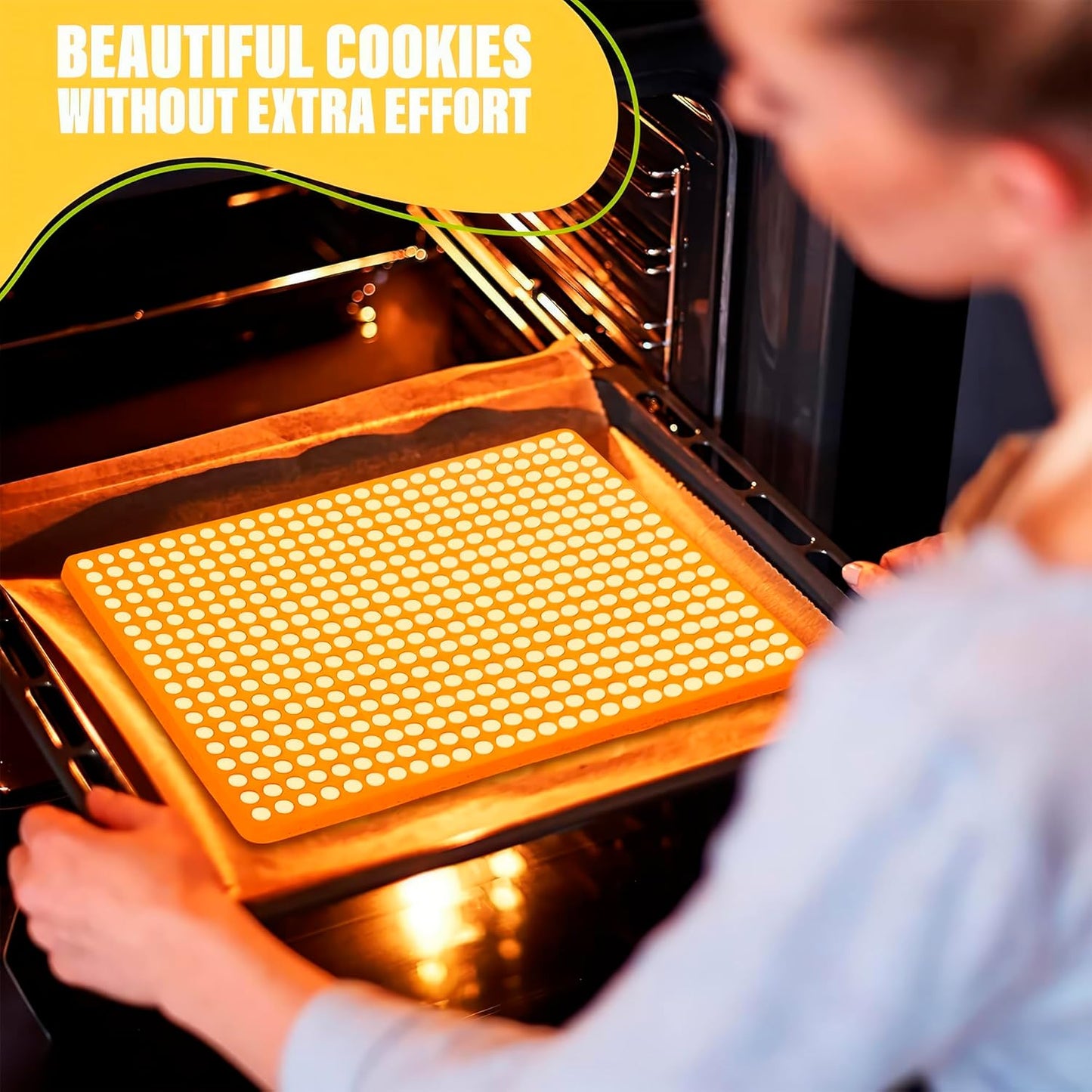 468-Cavity Dog Treat Silicone Mold - Large 15.7"x11" Orange Semi Sphere Mini Silicone Mold for Dog Treats