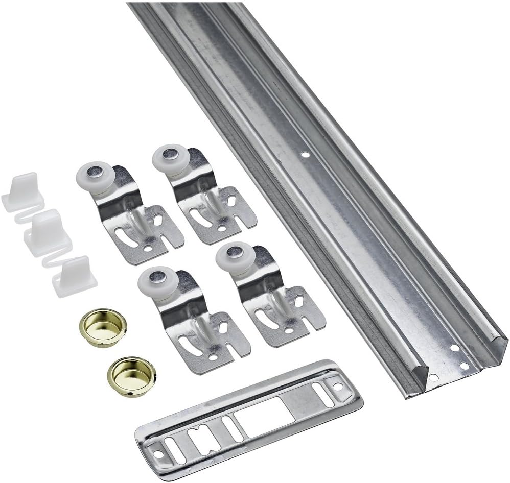 48-Inch National Hardware N343-111 By-Passing Door Hardware Set with WeatherGuard Protection, Galvanized