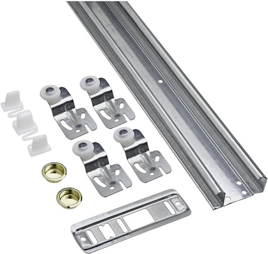 48-Inch National Hardware N343-111 By-Passing Door Hardware Set with WeatherGuard Protection, Galvanized
