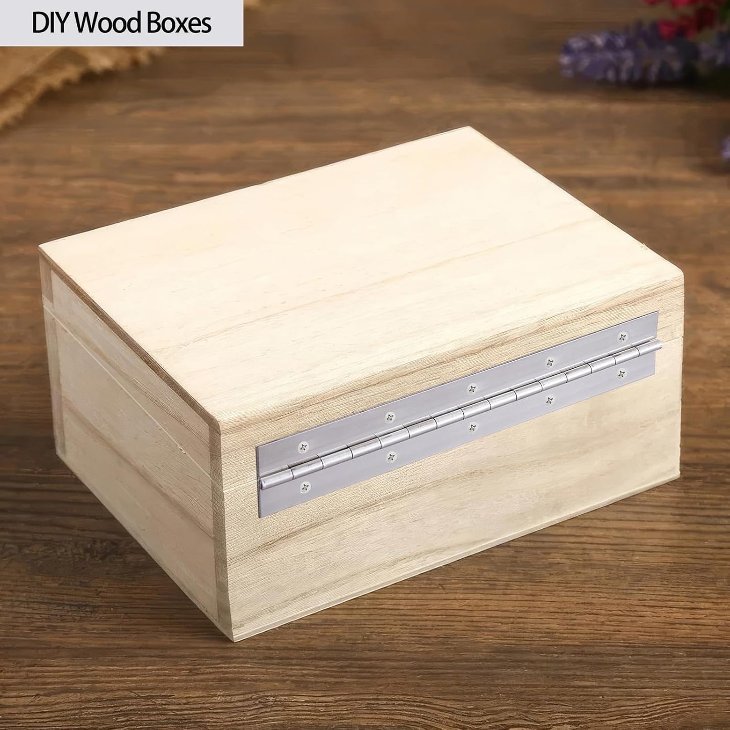 48" Stainless Steel Heavy Duty Piano Hinge with Holes for Cabinet, Door, DIY Wood Boxes - 0.060" Leaf Thickness