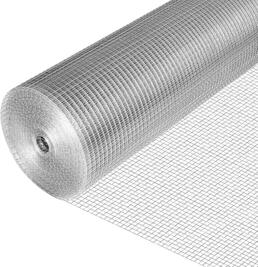 48in x 100ft 1/4 inch 23Ga Hardware Cloth Hot Dipped Galvanized Wire Fence Roll for Chicken Coops and Gardens