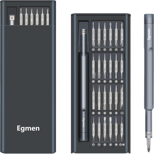 49-Piece Precision Screwdriver Set with Magnetic Case - Small Mini Screwdriver Repair Tool Kit for Doorbell, Glasses, Watch, Computer, Laptop, PS5, Macbook, PS4 - Egmen