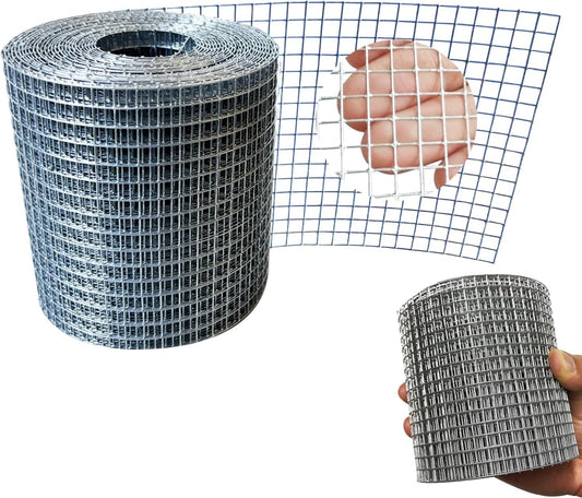 4in x 20ft 1/4 Inch 23 Gauge Galvanized Hardware Cloth Roll for Welded Cage Wire Mesh - Ideal for Handicraft Making - WildKart