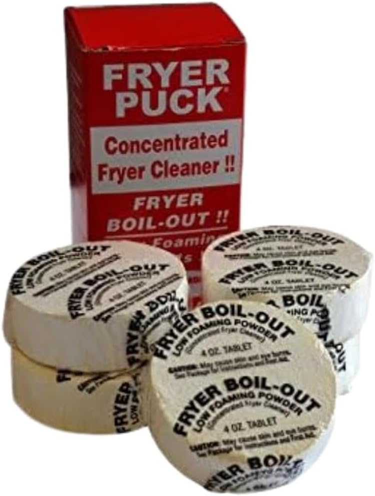 4oz Carbon-Off Fryer Puck 401304001 Deep Fryer Cleaner Tablets - 5 Tabs/Box