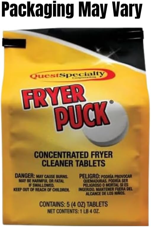 4oz Carbon-Off Fryer Puck 401304001 Deep Fryer Cleaner Tablets - 5 Tabs/Box