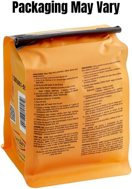 4oz Carbon-Off Fryer Puck 401304001 Deep Fryer Cleaner Tablets - 5 Tabs/Box