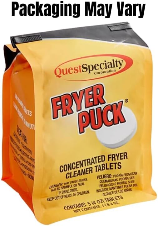 4oz Carbon-Off Fryer Puck 401304001 Deep Fryer Cleaner Tablets - 5 Tabs/Box