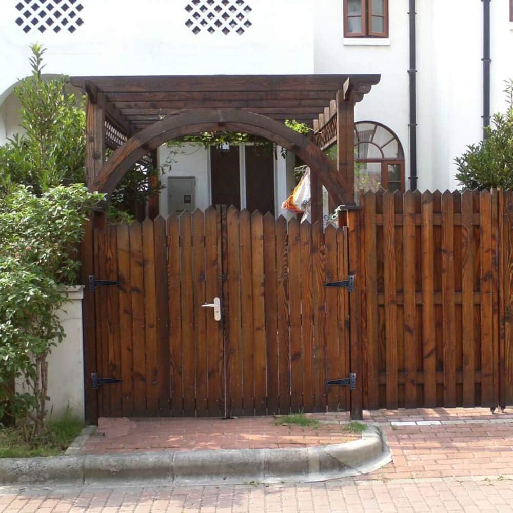 4Pack 4 Inch T Strap Heavy Duty Shed Door Hinges in Black Wrought Iron - Barn Door Gates Tee Hinge Hardware