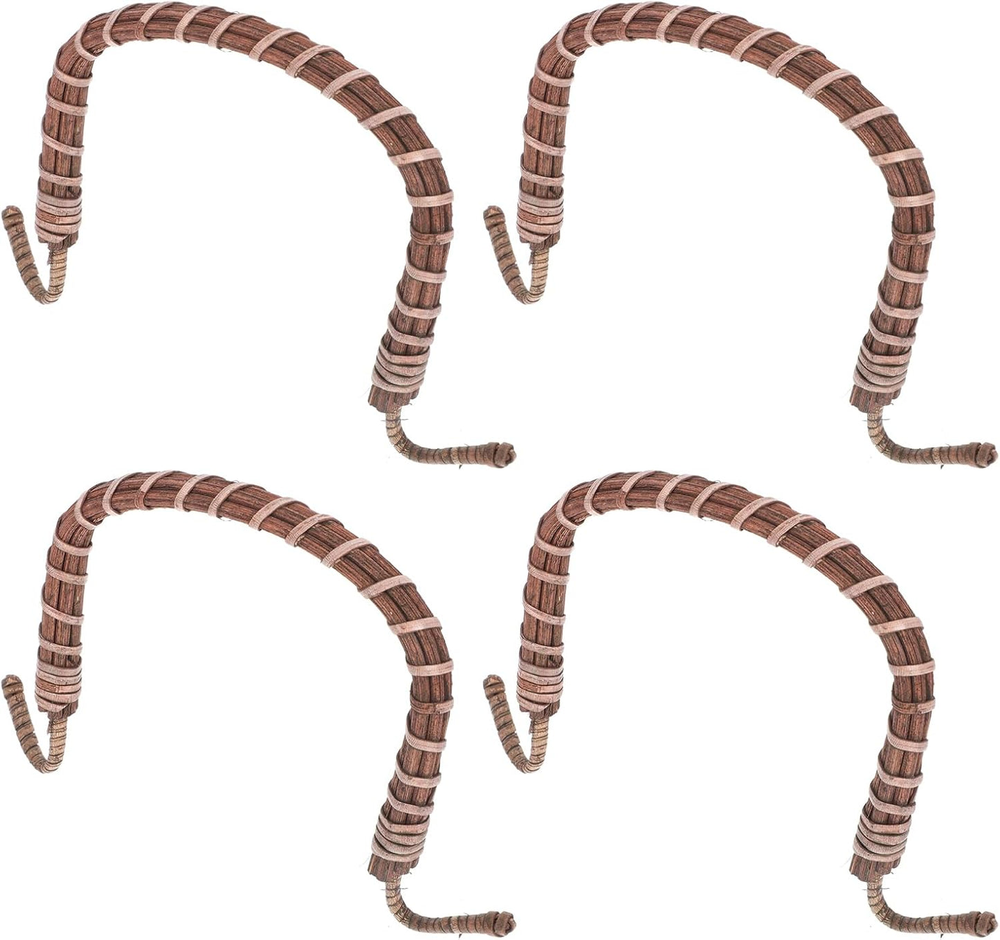 4pcs Cabilock Rattan Teapot Handle - Replacement for Ceramic & Pottery Tea Pots & Unique Purses